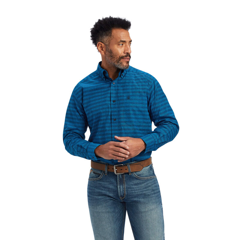 Ariat Hemden Herren - Beasley Classic Fit Blau ( XSHGC-5017 )